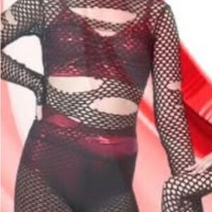 Weissman Red and Black Kids Dance Costume